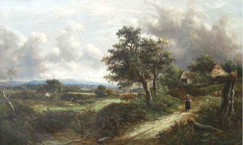 Joseph Thors Scene near Cheltenham oil painting picture